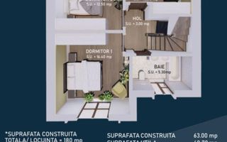 Vila-5 camere-P+1+M | Nicolae Grigorescu - Schiță 24