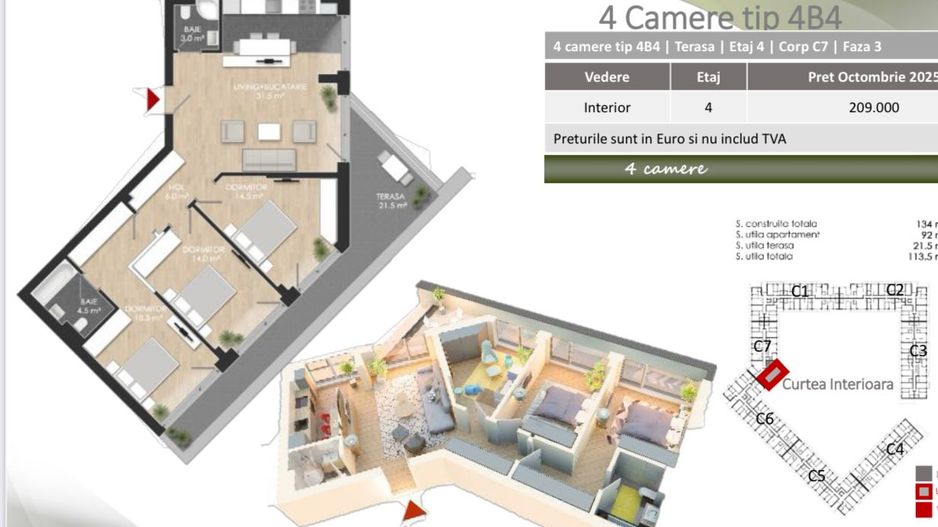 Apartament 4 camere spațios,  Sector 1, amenajat, comision 0% - Poză 13