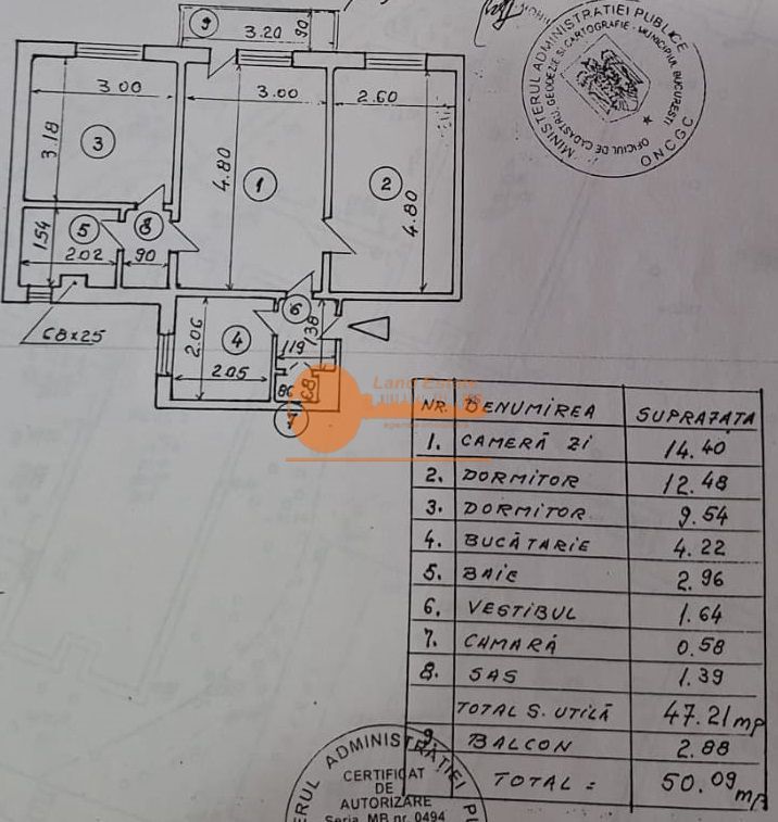 Apartament 3 camere – Nicolae Grigorescu / Piața Salajan - Schiță 9