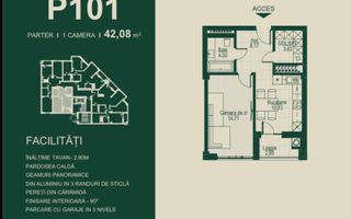 Vânzare, apartament 1 cameră, complexul SEVEN Park - Ialoveni - Poză 7