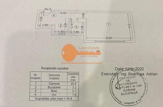 Garsoniera Crangasi ( bloc 2022-450 m metrou ) - Poză 2
