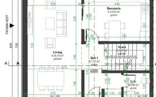 Casa tip insiruit, 4 camere, 186 mp teren, zona premium, Cetate - Schiță 13