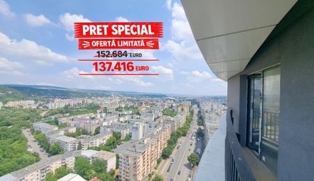Pret Special! Apartament 2 camere bloc nou, etaj 21!