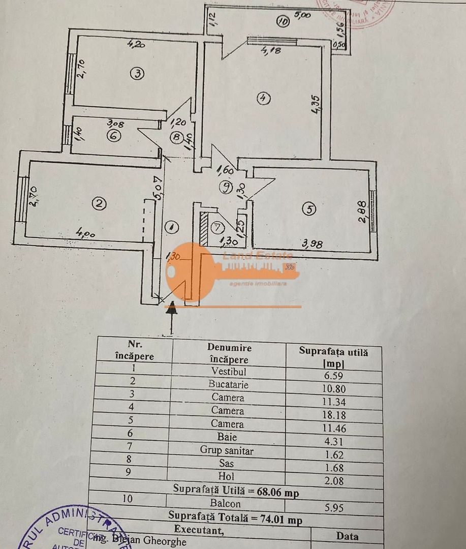 Apartament cu 3 camere in zona Rahova-Progresului ( Centrala Proprie) - Poză 17