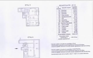 DUPLEX SUPERB CU 4 CAMERE LA  INCHIRIERE IN ZONA FLOREASCA - Schiță 28