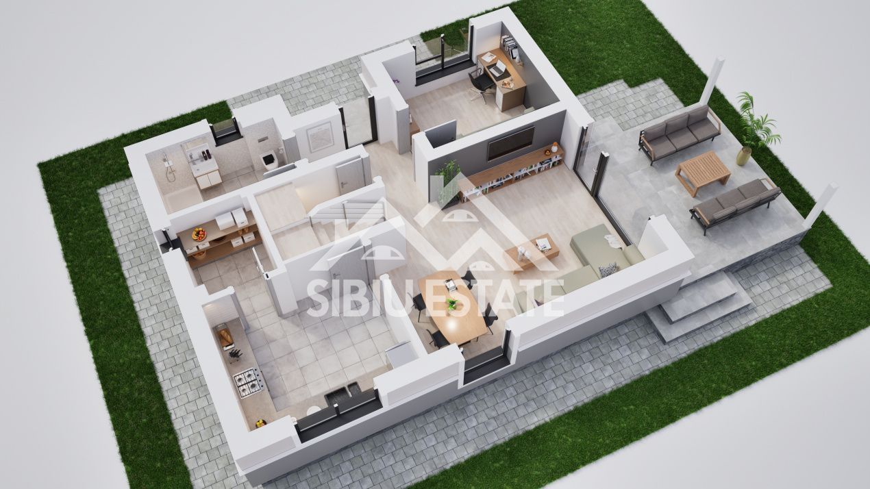 Casă individuală, grădină generoasă- spațiu, lumină și funcționalitate - Poză 4