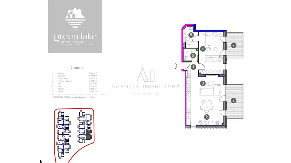 2 Camere GreenLake | Baneasa | Proiect Premium - Poză 11