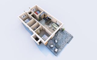 Vilă Individuală Parter - 130mp construiti - 396mp teren - Poză 10