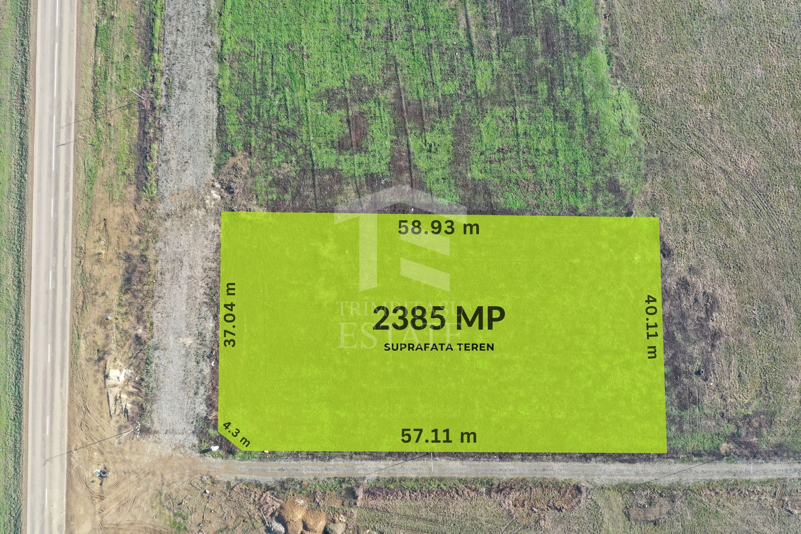 Vanzare | Teren industrial | 2385 MP | Apa Curent Canal | Mosnita Noua - Poză 2