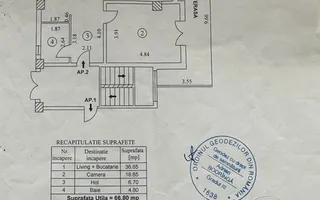 2 CAMERE + TERASA si GRADINA || BANEASA  || BLOC NOU Strada Garlei - Schiță 11