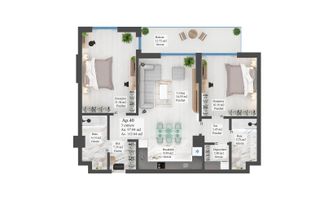Apartament cu 3 camere | Noua | 97 mp Utili - Poză 4