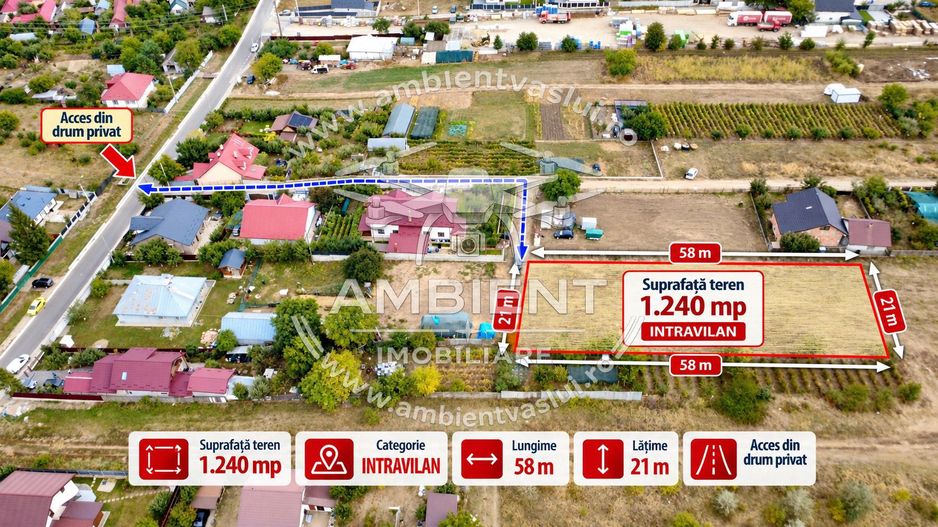 TEREN INTRAVILAN 1.240 MP – VASLUI | MOARA GRECILOR – CELANOVA - Poză 2