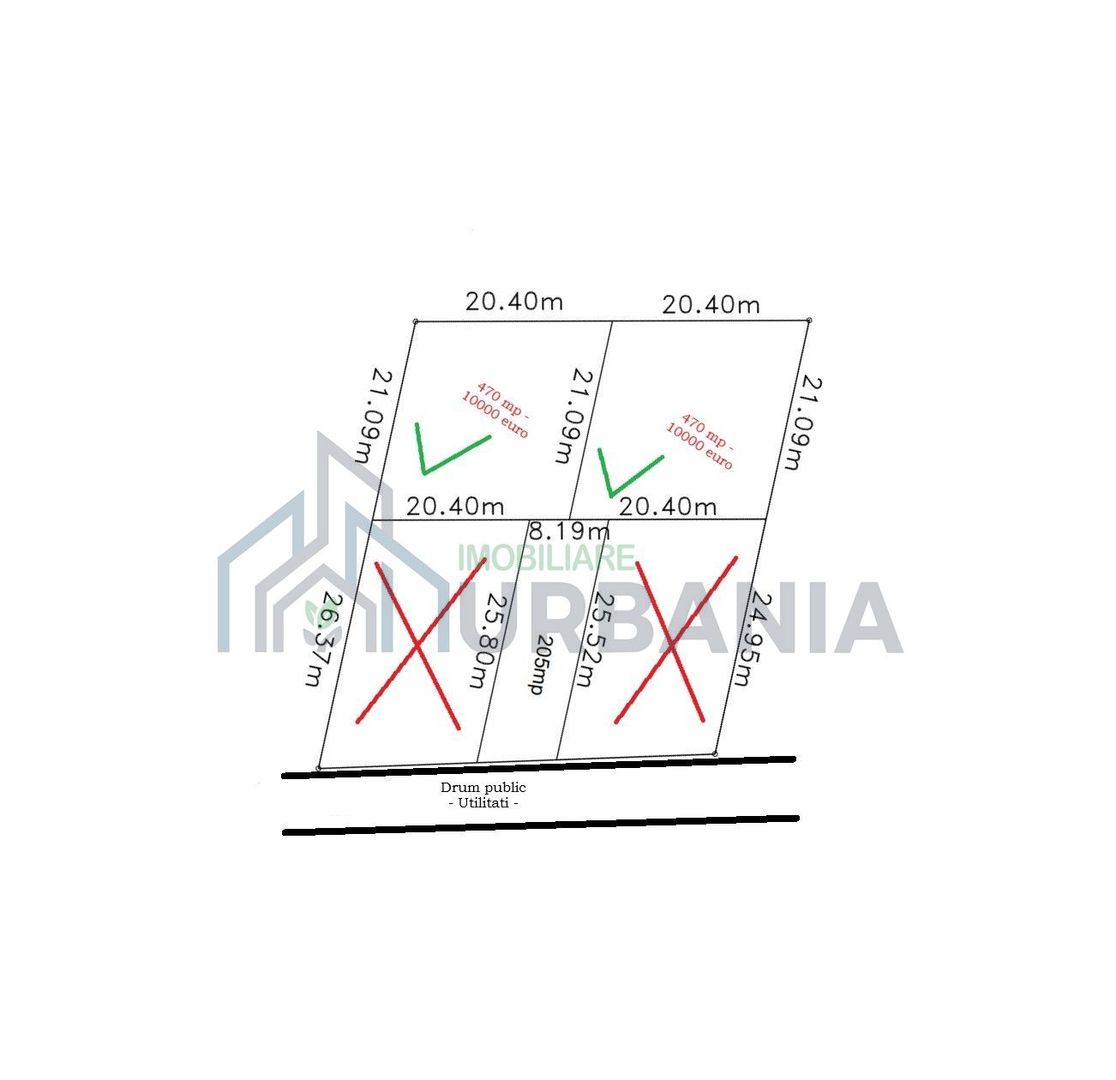 Teren de vanzare in Vorovesti, Miroslava – 470 mp, extravilan, potential intravilan conform noul PUG - Poză 1