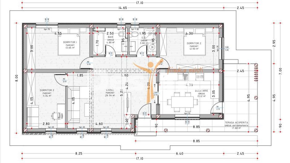 Casa  individuala, plan parter, 108 mp - Poză 11