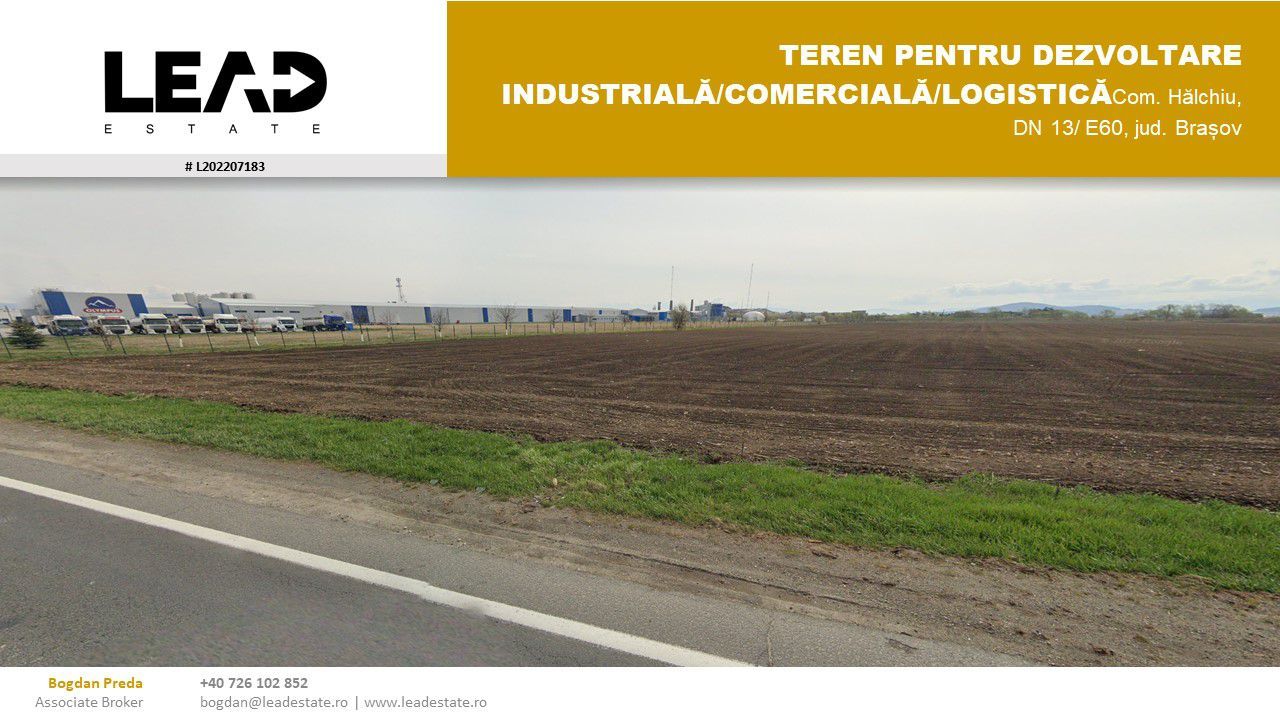 TEREN DEZVOLTARE INDUSTRIALĂ/COMERCIALĂ/LOGISTICĂ - Poză 1