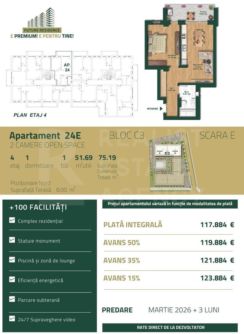 Vânzare, apartament, 2 camere, zona Torontalului, Timișoara - Poză 8
