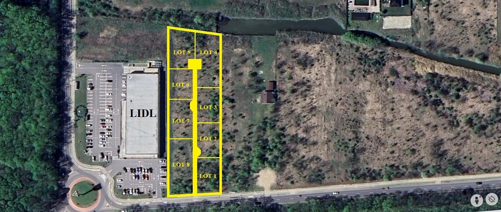 Ghermanesti - Lidl, 577 mp. teren intravilan, cu pozitie exceptionala - Poză 1