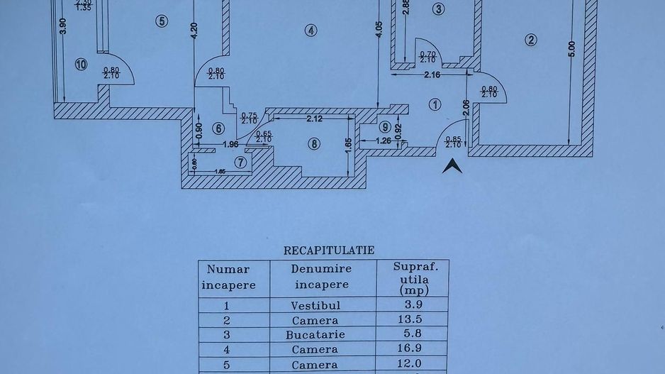 3 camere | Piata Domenii - Schiță 12