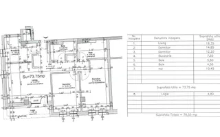 Apartament 3 camere cu panorama spre Lac, 74 m2, langa Iulius Mall - Schiță 30