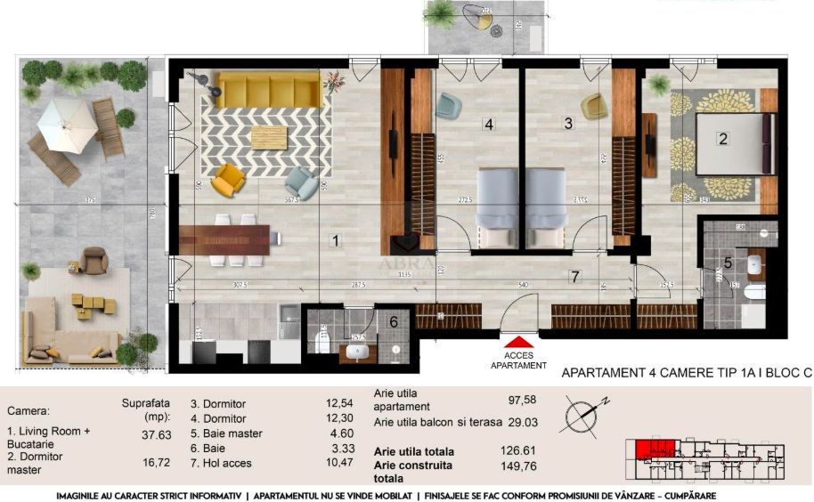 Apartament cu 4 camere zona Baneasa - Poză 3