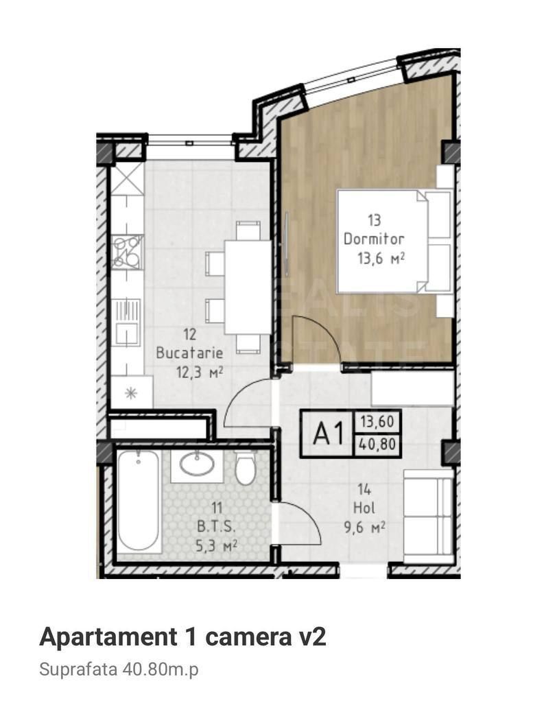 Vânzare, apartamet, 1 cameră, str. Alexandru cel Bun, or. Ialoveni - Poză 9