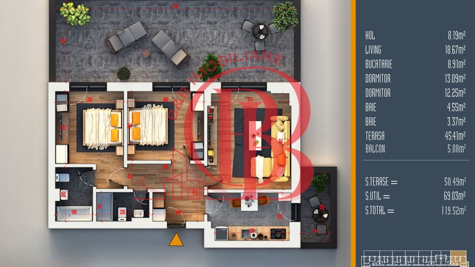 Oferta Lansare 3 camere proiect nou Pallady - Schiță 7