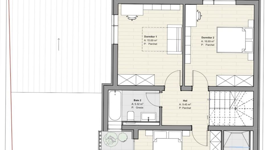 Casa individuala - 172 mp util - terasa rooftop cu jacuzzi , 550 teren - Poză 14