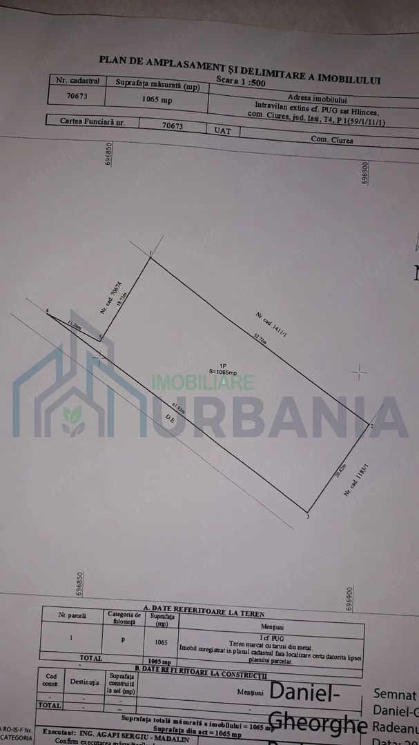 Vand teren intravilan în Hlincea,  Iasi - Poză 5