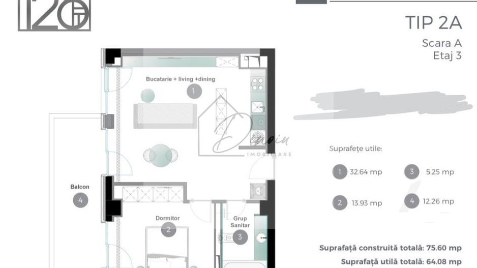 Apartament 2 camere Cortina 126 I Iancu Nicolae I Cambridge School - Poză 3