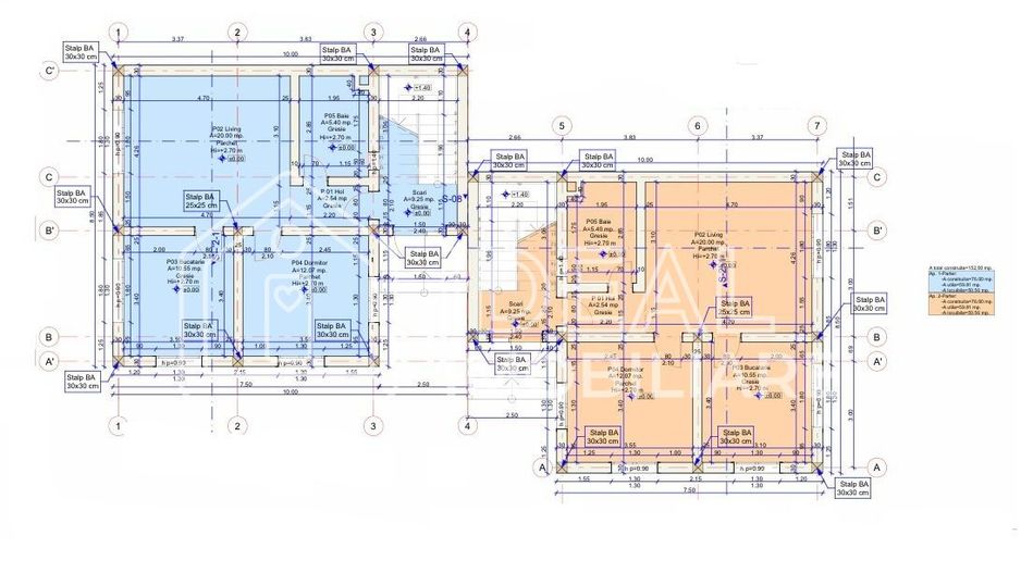 Casa cu 5 camere si vedere panoramica, in Cisnadie - Schiță 13