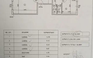 Centrala proprie decomandat parcare boxa 3 camere Dna Ghica - Schiță 20