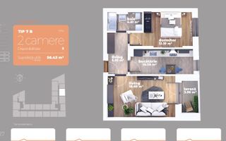 Apartament 2 camere decomandate Auchan Titan Liviu Rebreanu - Poză 1