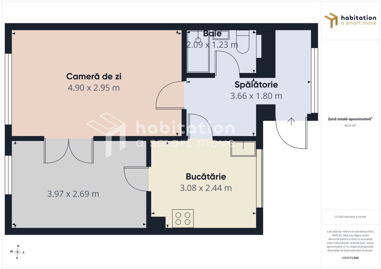 Tur virtual: 2 camere, primitor, in zona Centrala - Universitate - Poză 28