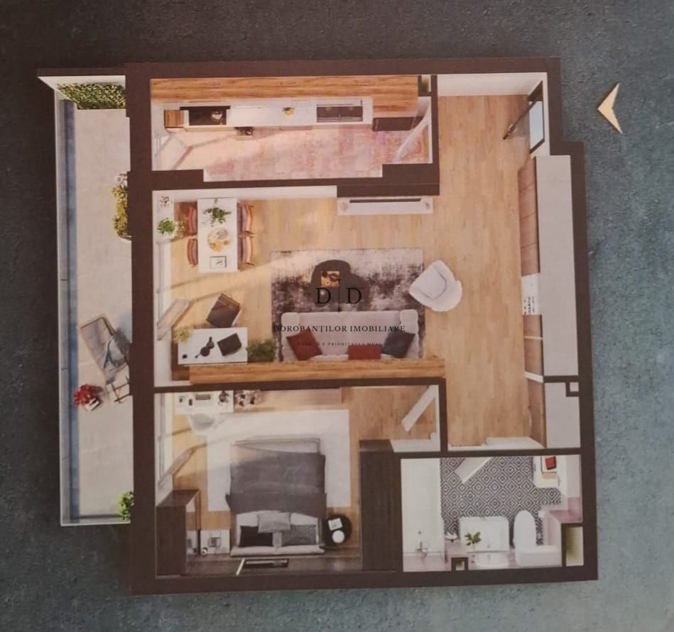 Apartament 2 Camere Decomandat | Parcare | Finisaje LUX | Elite City - Schiță 22