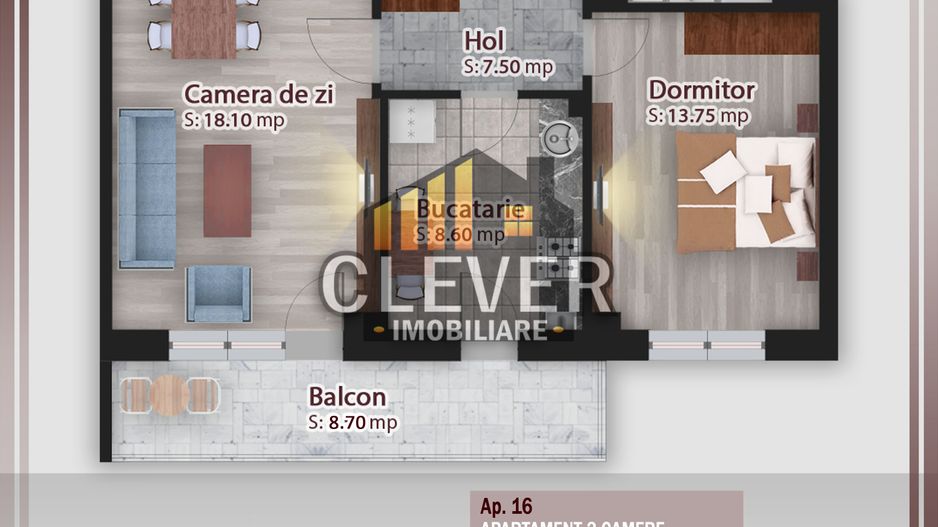 Apartament decomandat 2 camere Pallady, Parcul Teilor - Schiță 14