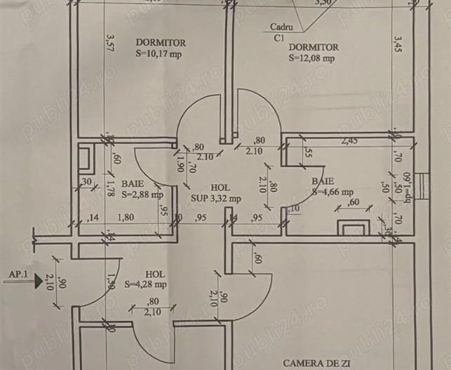 Apartament 3 camere zona Aradului parter cu balcon - Poză 10