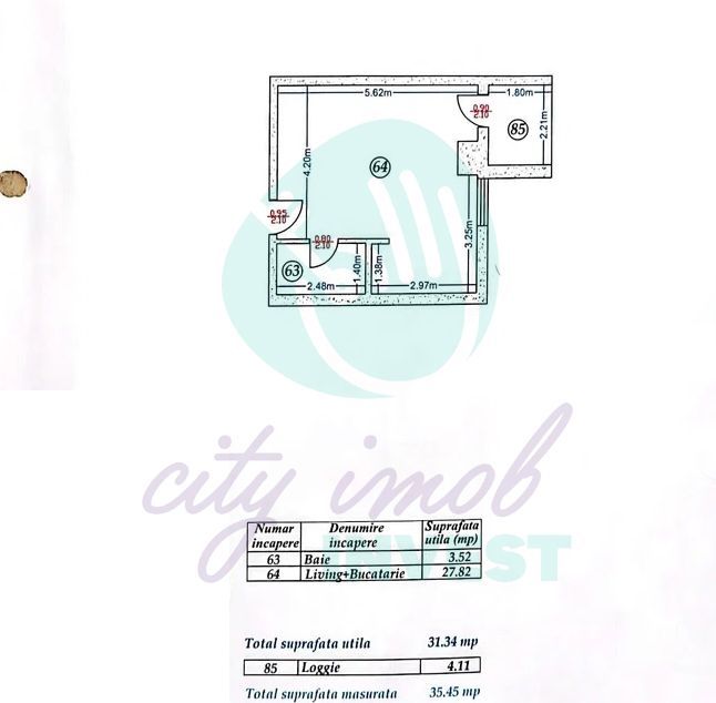 Garsoniera modernă Rond Alba Iulia | Bloc 2016 | Centrala proprie - Poză 3