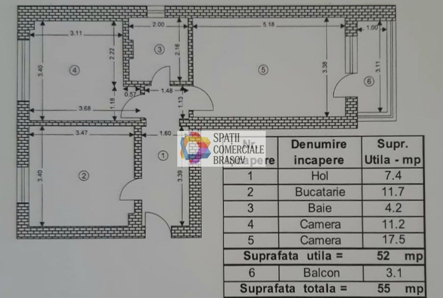 Apartament doua camere de vânzare Brasov, zona Astra, 52 mp, Plus-imo.ro - Poză 10