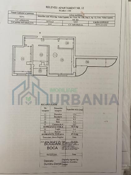 Apartament 2 camere, decomandat, 67 mp, Valea Lupului/Popas Pacurari, etaj 2, bloc 2021 - Poză 11