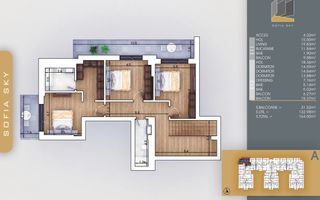 7 Min Metrou Teclu Apartament 4 camere Decomandat Comision 0 - Schiță 8