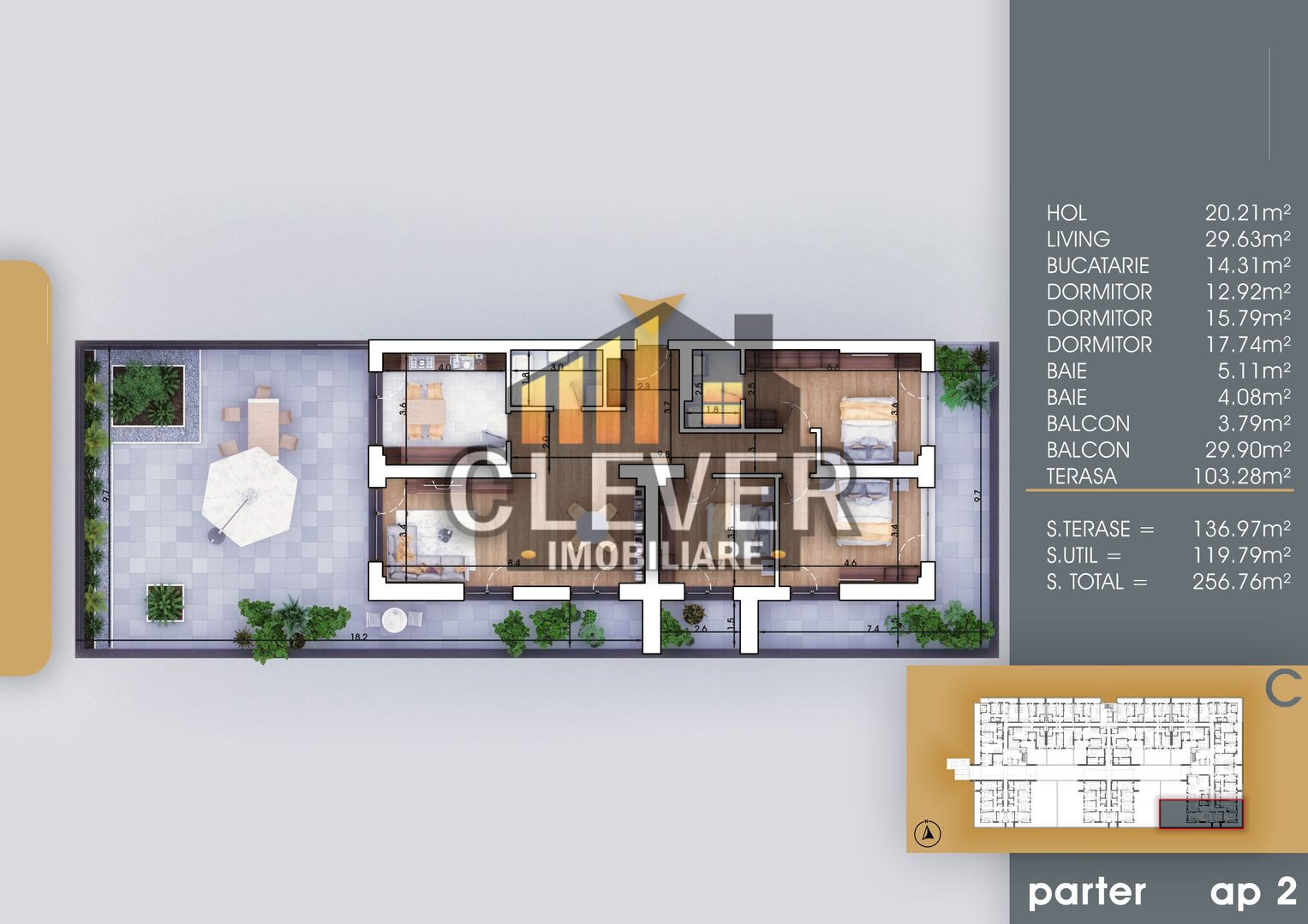 Titan Sector 3-Apartament 4 camere-Terasa generoasa - Poză 1