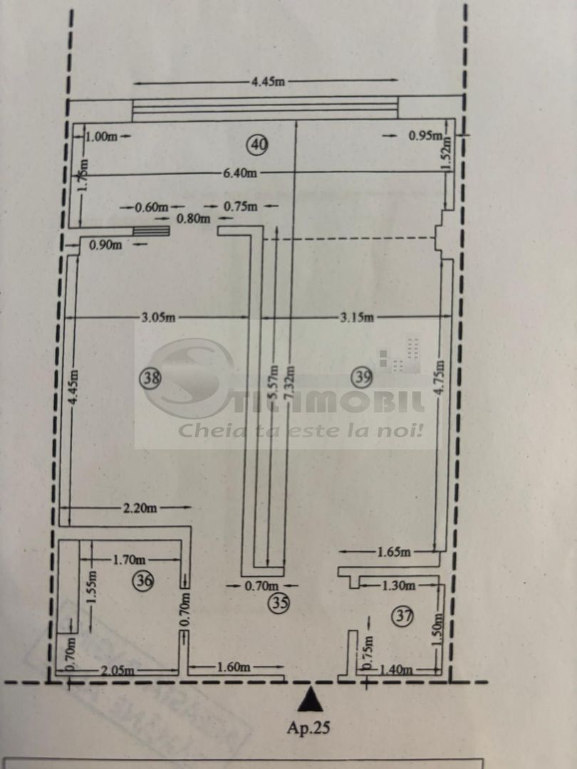 Ap. 2 camere – Tătărași, Stația 2 Băieți – bloc nou, mobilat complet - Schiță 8