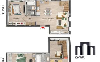 Apartament 3 camere | 2 bai | Scara interioara | 82MP | Giroc - Poză 10