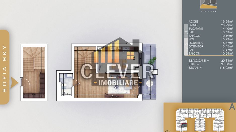 Duplex 3 camere Finalizat - Pallady, 8 min metrou Nicolae Teclu - Schiță 7