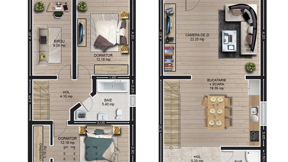 Casa la pret de apartament Cartier Izvor Tarlungeni Brasov - Schiță 10