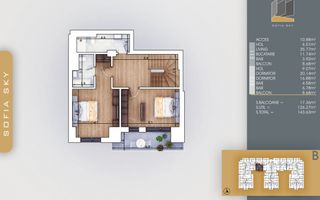 3 Camere-Duplex 7 Min. Metrou Teclu Incalzire in Pardoseala - Poză 3