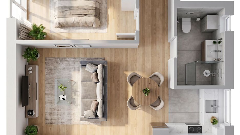 Apartament cu 2 camere, finisat nou, zona Cetatii - Poză 10