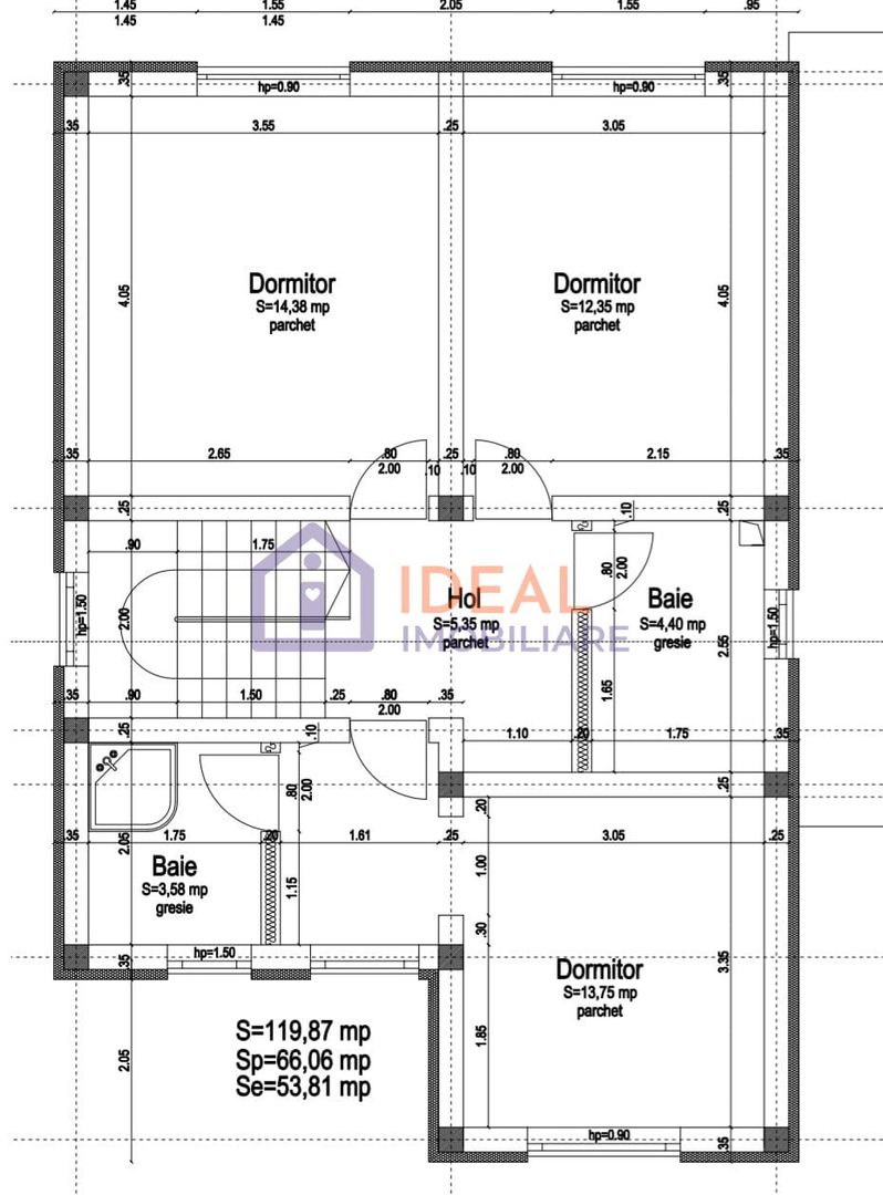 Casa Individuala Moderna cu 5 camere, si 350 mp de curte, in Sura Mica - Schiță 18