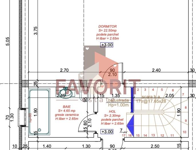 Duplex in Mosnita | La asfalt | Toate utilitatile | 4 camere - Schiță 21