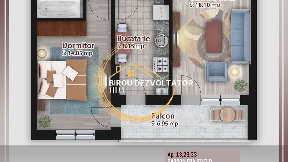 Decomandat Vedere libera Metrou Teclu STB Parcul Teilor Ikea Titan - Poză 4